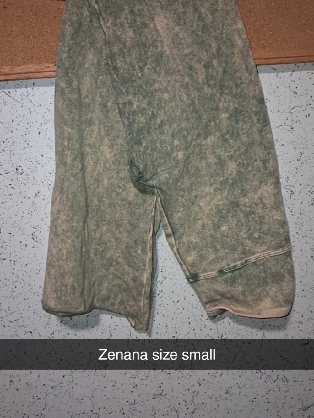 Zenana Green Acid Wash Pants